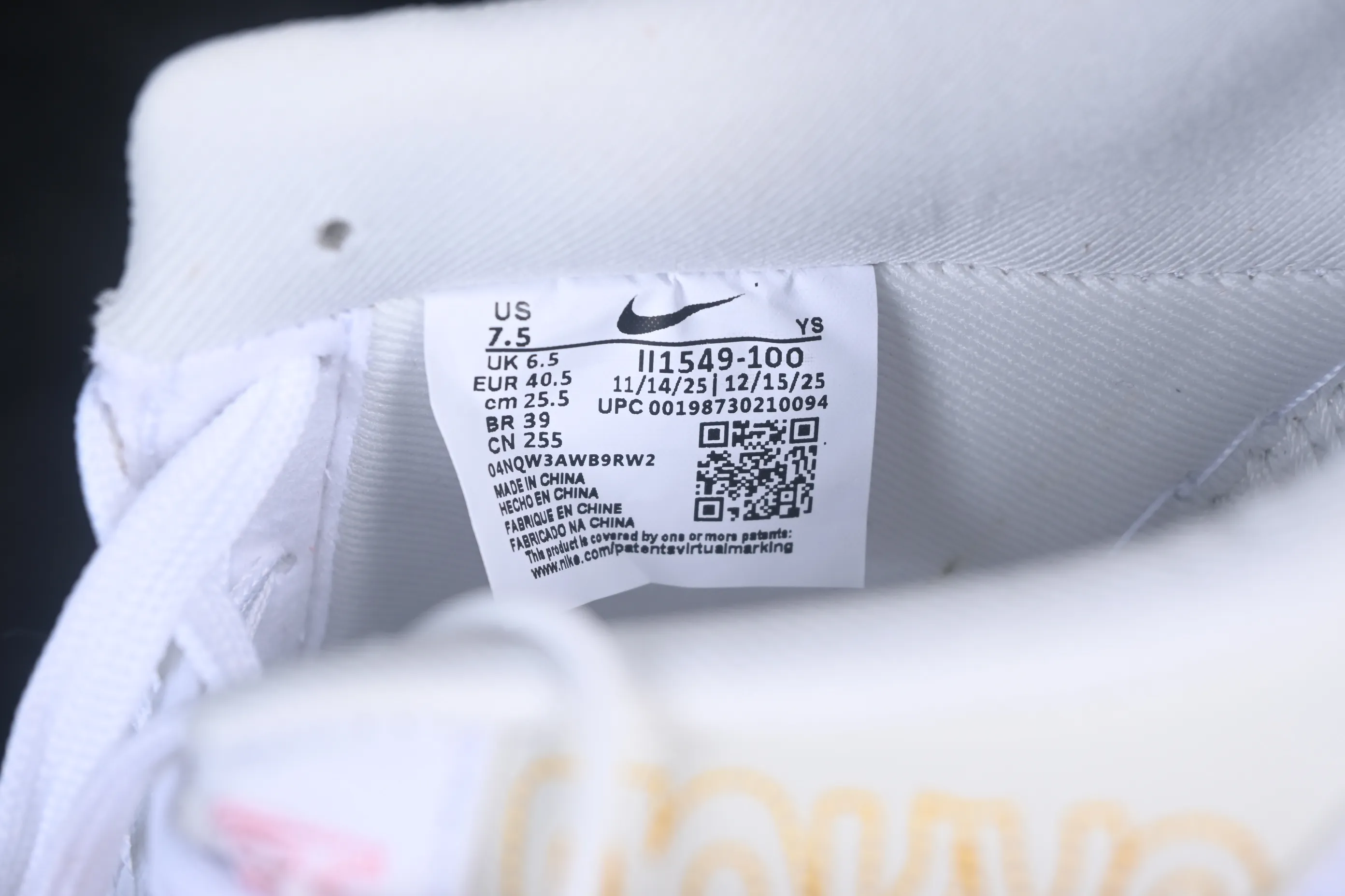All categories Nk Air Force 1 Air Force series Nk Air Force 1 Low Air Force low-top Nike Air Force 1'07 Low Air Force 1 low-top casual sneakers II1549-100